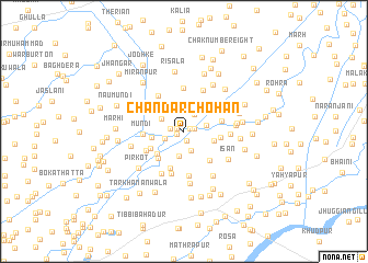 map of Chandar Chohān