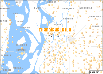 map of Chāndīāwāla