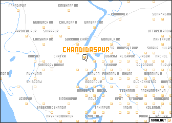 map of Chandīdāspur