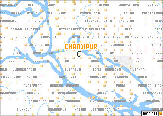 map of Chāndipur