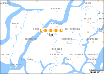 map of Chāndkhāli