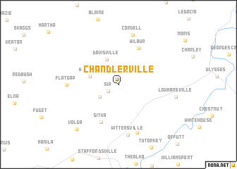 map of Chandlerville