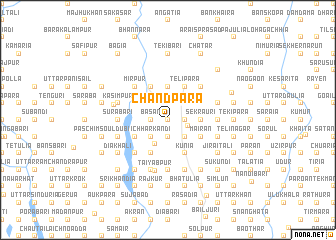 map of Chandpāra
