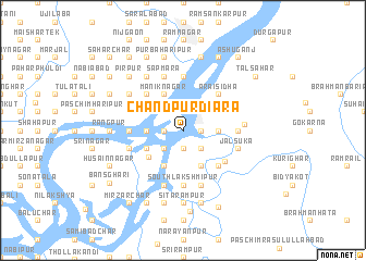 map of Chāndpur Diāra