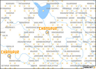 map of Chāndpur