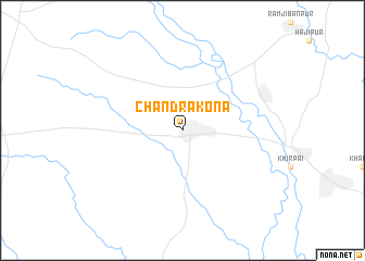 map of Chandrakona