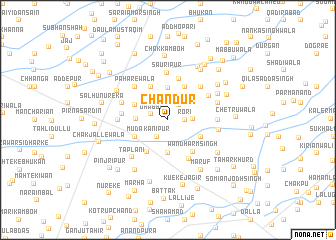 map of Chandūr
