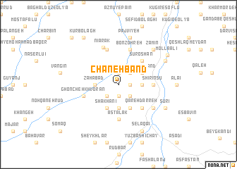 map of Chaneh Band