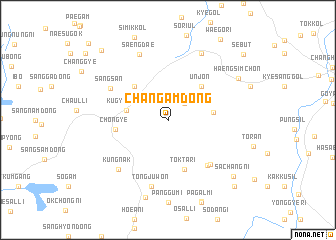 map of Changam-dong
