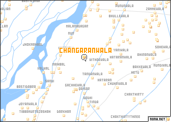 map of Changarānwāla