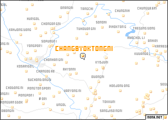 map of Changbyŏktong-ni