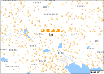 map of Chang-dong