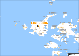 map of Chang-dong