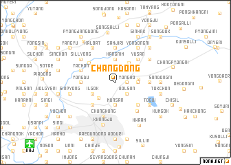 map of Chang-dong