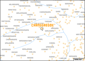 map of Changgaedŏk
