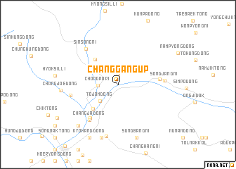 map of Changgang-ŭp