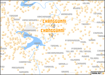 map of Changgŭm-ni