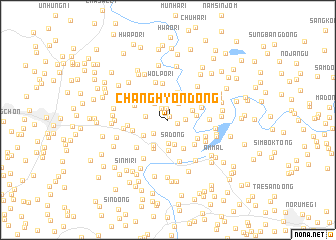 map of Changhyŏn-dong