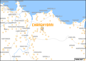 map of Changhyŏn-ni