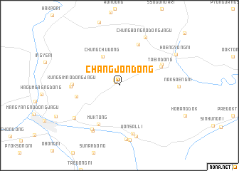 map of Changjŏn-dong