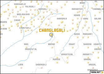 map of Chāngla Gali