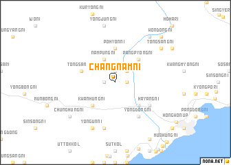 map of Changnam-ni