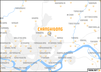 map of Changwi-dong