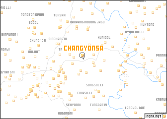 map of Changyŏnsa