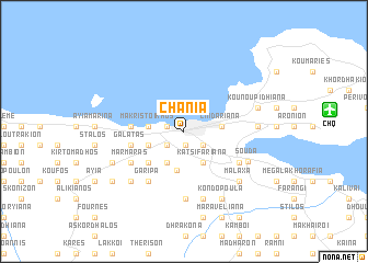 map of Chaniá