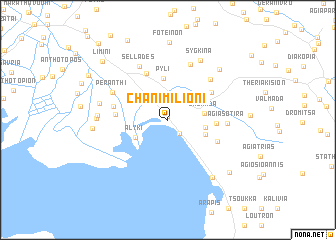 map of Cháni Milióni