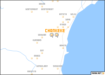map of Chʼankʼē