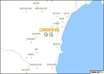 map of Chʼankʼē