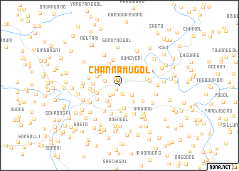 map of Channamu-gol