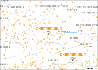 map of Channānwāla