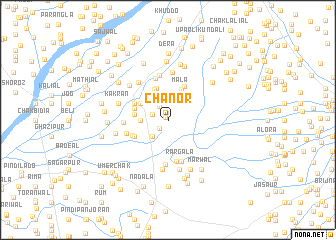 map of Chanor