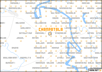 map of Chānpātala