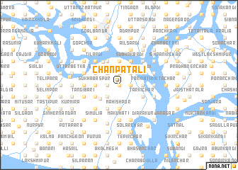 map of Chānpātali