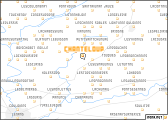 map of Chanteloup
