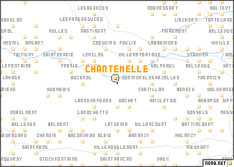 map of Chantemelle
