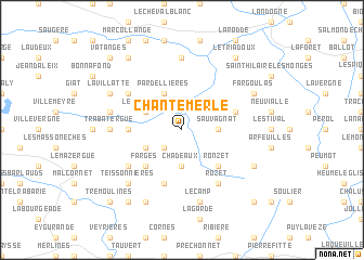 map of Chantemerle