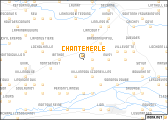 map of Chantemerle