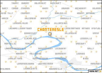 map of Chantemesle