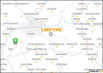 map of Chantepie