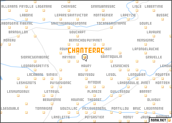 map of Chantérac