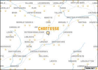 map of Chantesse