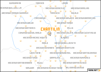 map of Chantilín