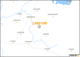 map of Chaotian