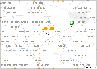 map of Chaouf