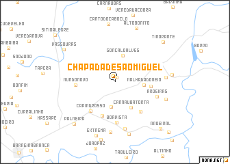 map of Chapada de São Miguel