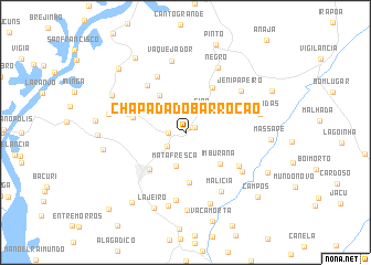 map of Chapada do Barrocão